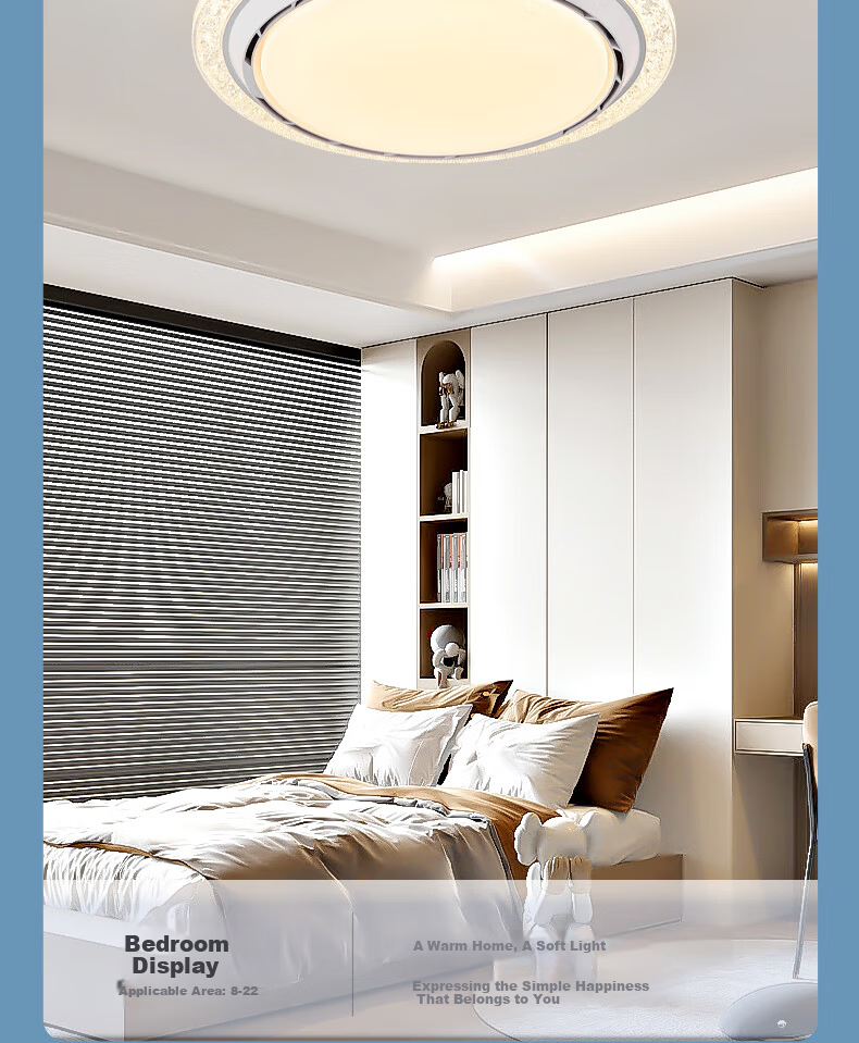 Airmate [With Installation] 360-Degree Ceiling Fan Light Integrated 2026 New Model Bedroom Eye Protection Dining Room Variable Frequency High Wind Power 19