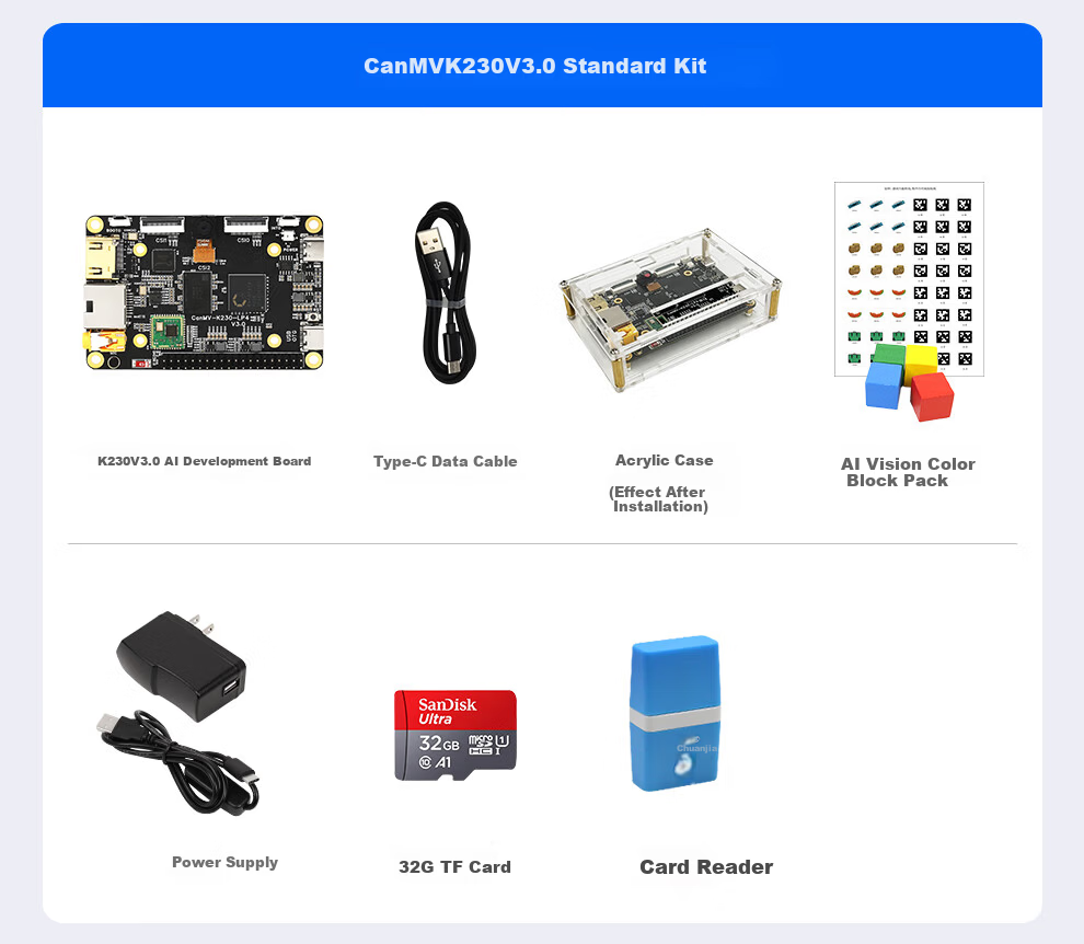 ChuangLeBo K230 Development Board CanMV K230 3.0 AI Development Board Vision Recognition Module Camera Artificial Intelligence 25