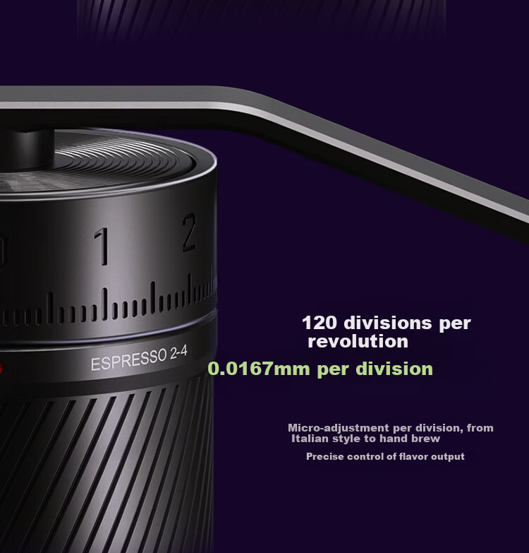 MAVO Phantom PRO Manual Coffee Grinder Hand-Crank Coffee Bean Grinder Yao Yan Black 14