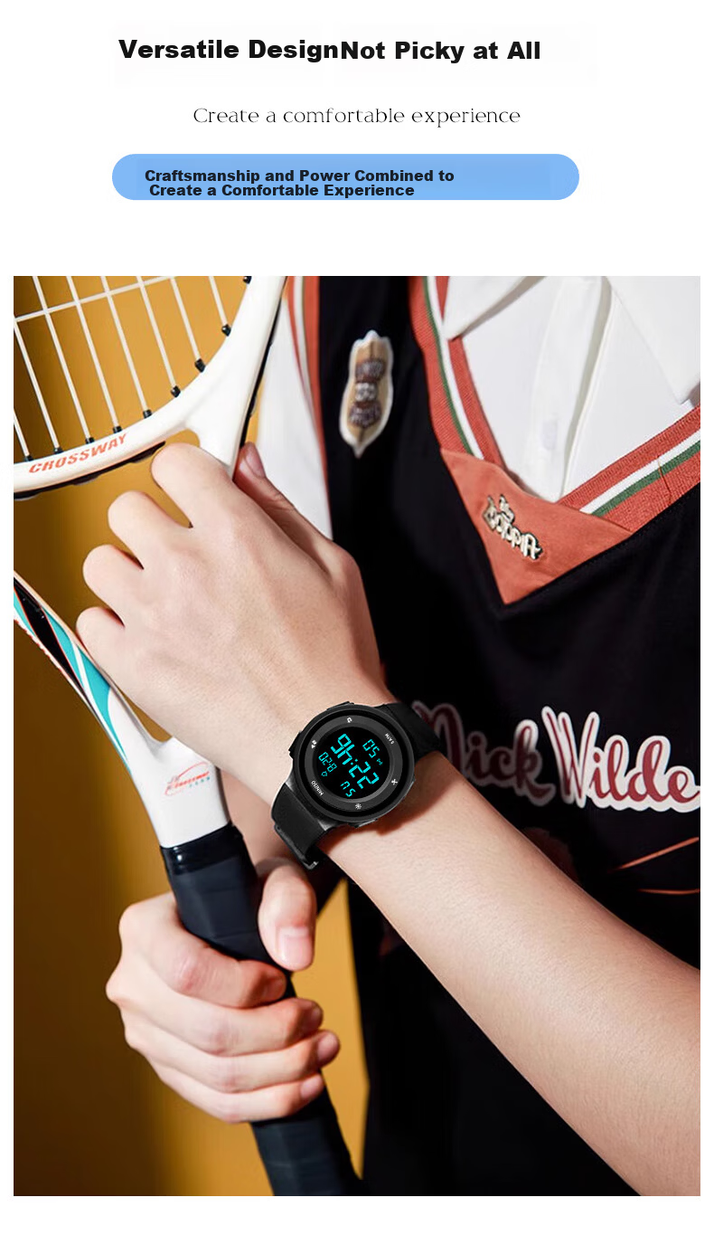 MINISO Sports Waterproof Digital Watch for Kids Teens Alarm Clock Genius Children Timepiece Gift 14