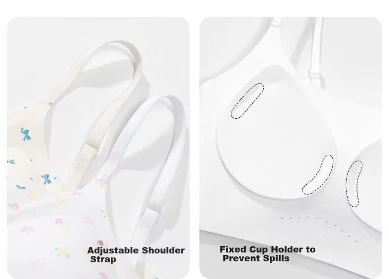 Meishianxuan High School Girls Shaping Bra Youth Development Thin Strap Three-Stage Printed Underwear for Junior High Students 21