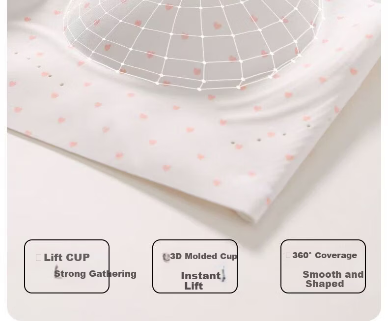 Meishianxuan High School Girls Shaping Bra Youth Development Thin Strap Three-Stage Printed Underwear for Junior High Students 11
