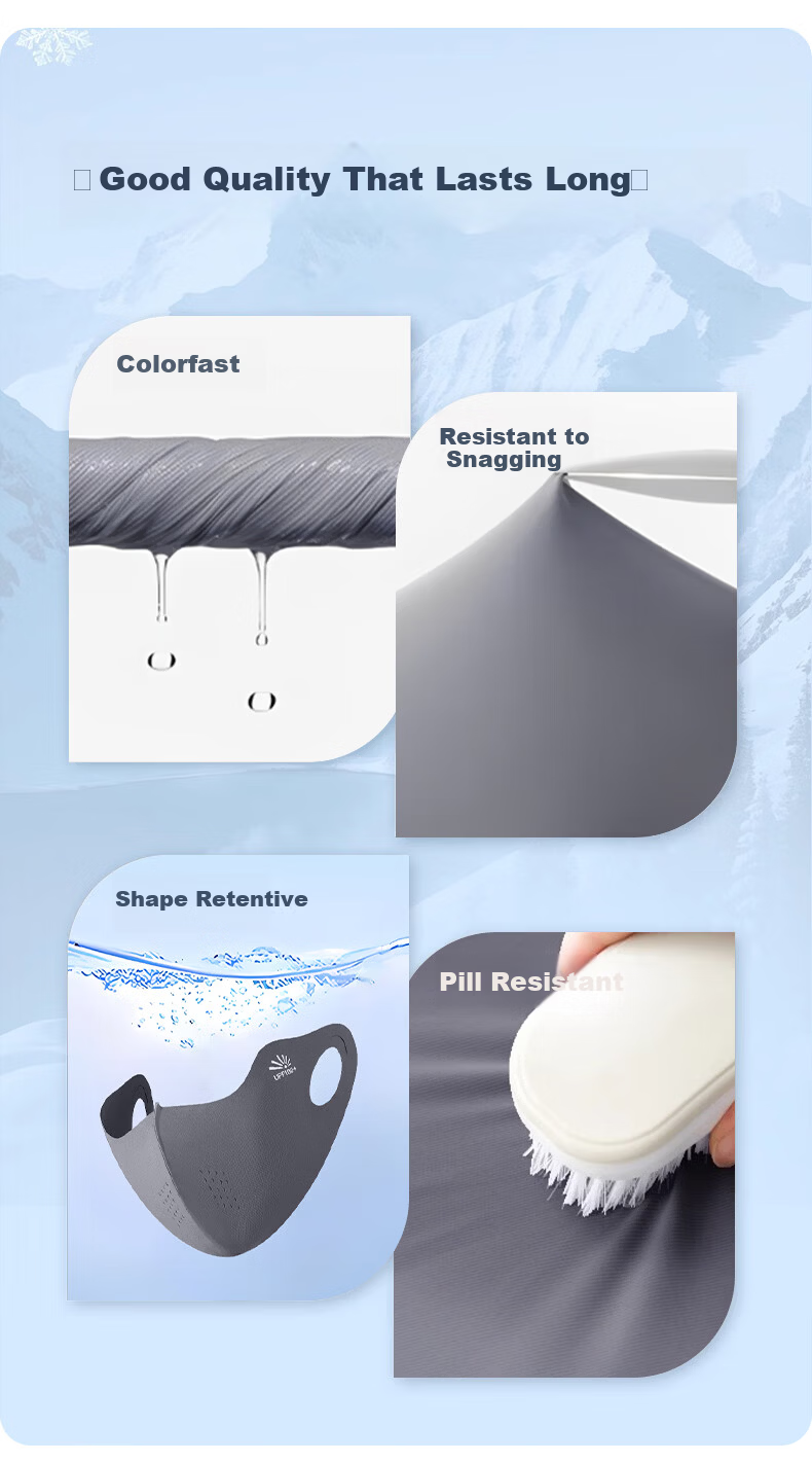 FitonTon UPF100+ Sunscreen Face Mask Ice Silk Outdoor Cycling Sun Protection UV Protection Seamless Women's Summer 3-Pack 6
