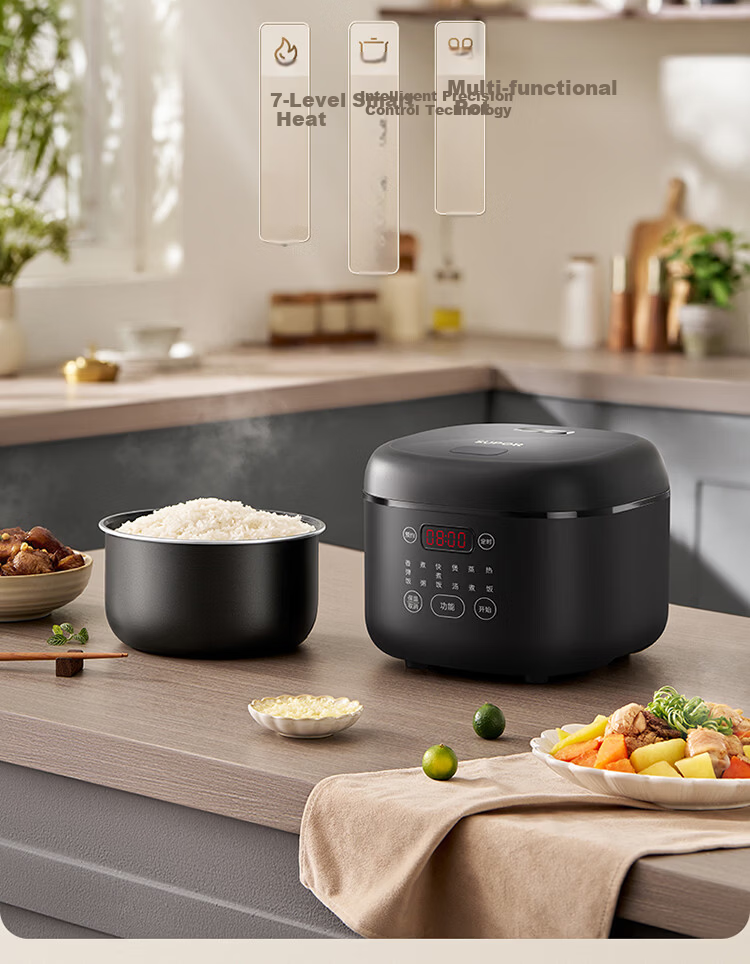 SUPOR 3L Rice Cooker Large Capacity 2-3 People Ceramic Blue Porcelain Inner Pot Multifunctional Electric Cooker Smart Reservation SF30FC1066 3