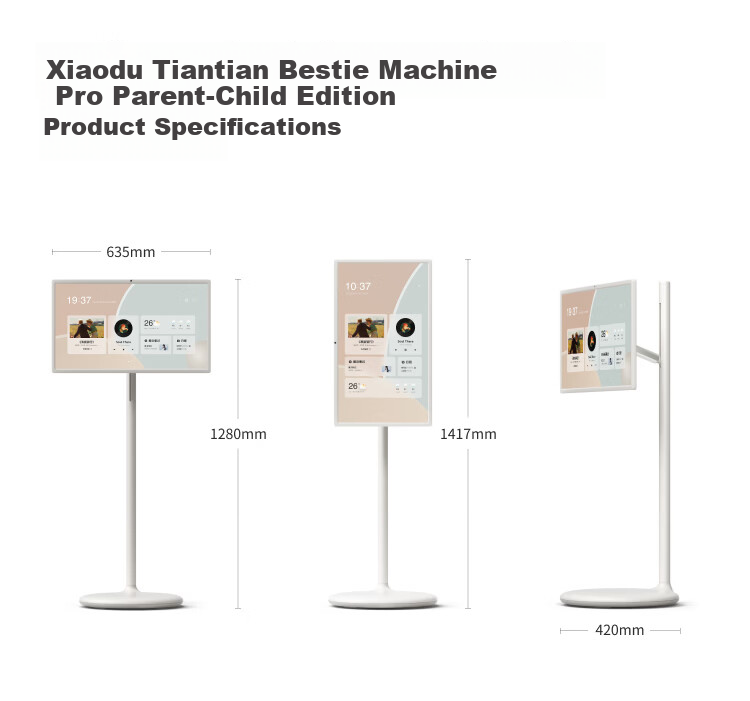 TianTian Bestie Machine [Deng Kai Edition] Pro4K Learning Version (8+256GB) Xiaodu Tablet TV Speaker 27-inch Portable Monitor with DeepSeek Eye Protection AI 18