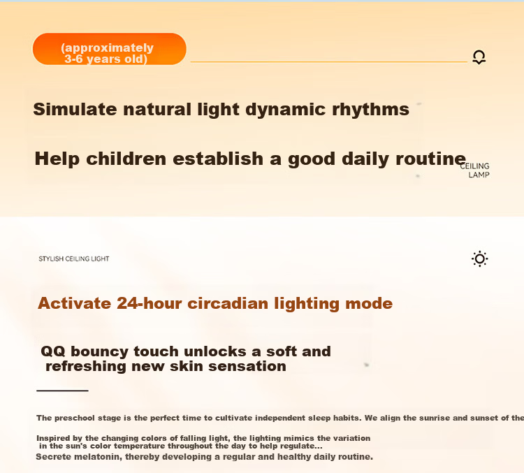 NVC Living Room Main Light Full Spectrum Eye Protection Ceiling Lamp High Brightness Smart LED Lighting for Living Room Baby-Friendly Zero Glare 6
