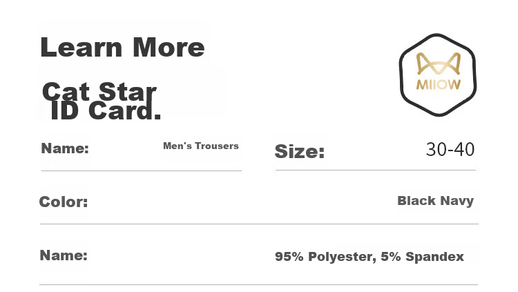 MiiOW Men's Dress Pants, Lightweight Business Casual Trousers, Spring And Summer New Style, High-Elastic Breathable Slim-Fit Pants, Father's Day Gift 3