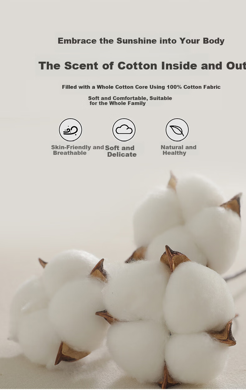 MUJI 100% Xinjiang Cotton Quilt, Pure Cotton Summer Cooling Quilt, 220*240cm 4