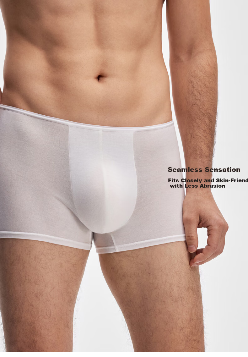 Bananain 520C Men's Disposable Underwear EO Sterilized Antibacterial Individually Packaged Wash-Free Daily Use Travel Boxer Briefs 7 Pieces 13