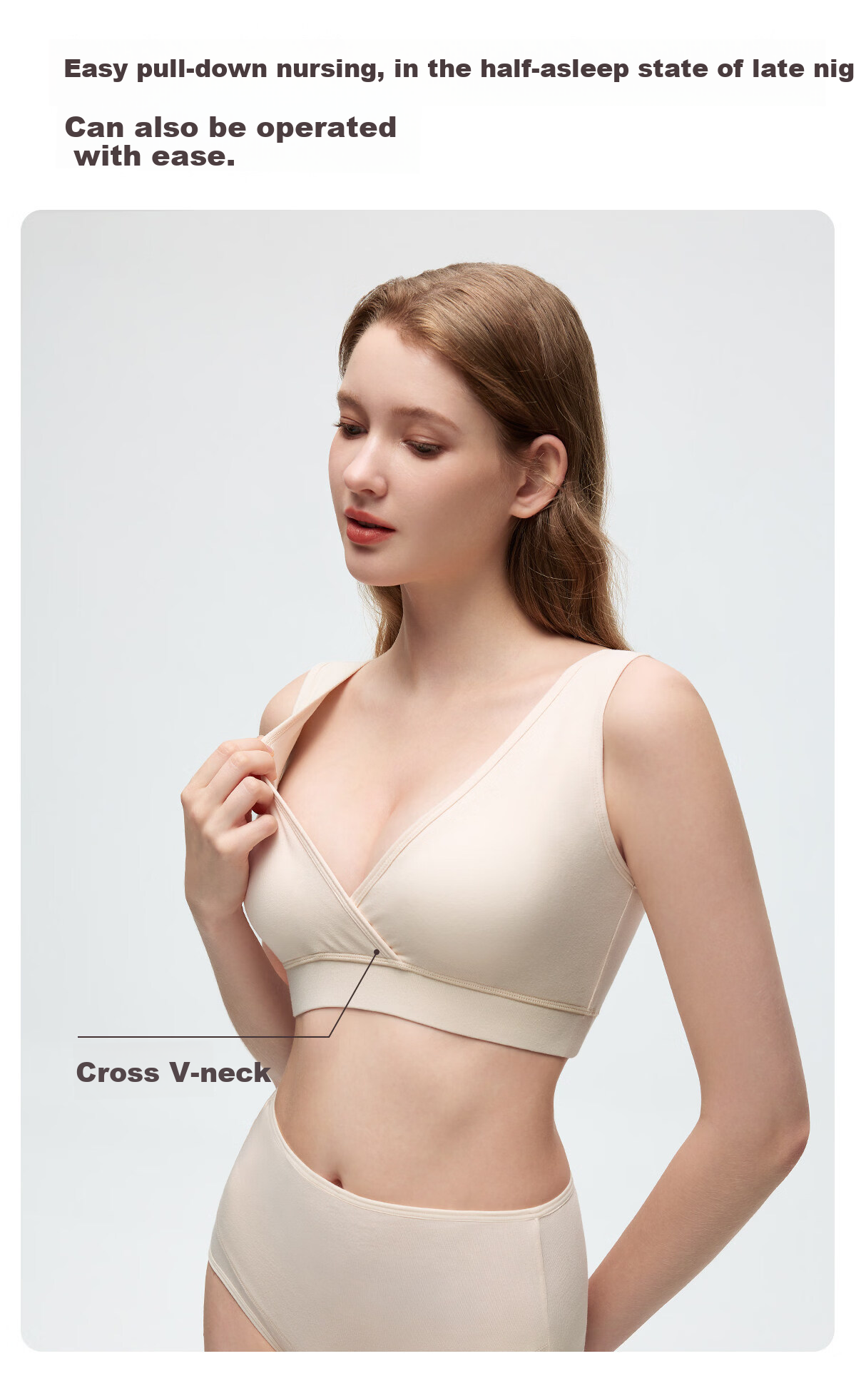 JOYNCLEON Deep Sleep PRO2.0 Nursing Bra Postpartum Maternity Wireless Bra 2-Pack jwx198126 12