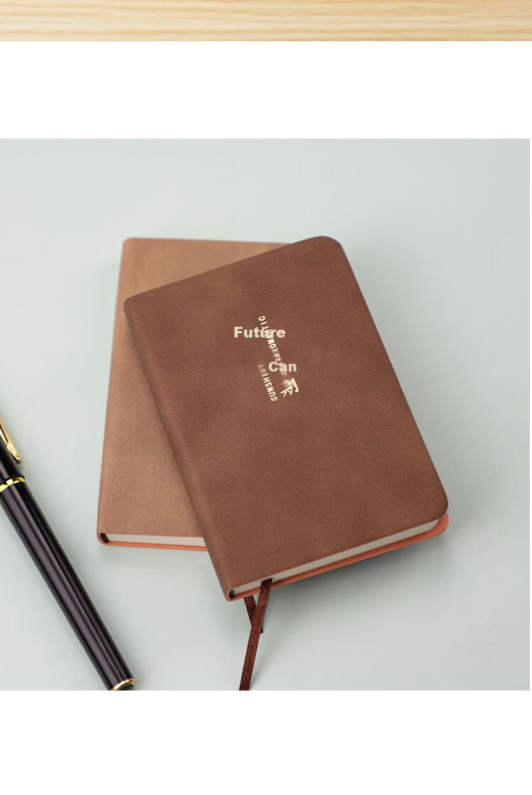 Xutong A7 Small Portable Soft Leather Notebook Pocket Simple Handy Word Notebook Small Memo Pad Stationery Diary 10