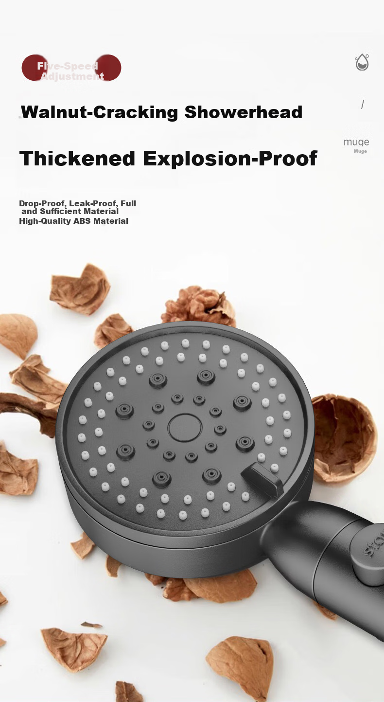 Baihan High-Pressure Shower Head Set with Powerful Water Flow, Filter, Multifunctional Handheld Bathroom Showerhead 7