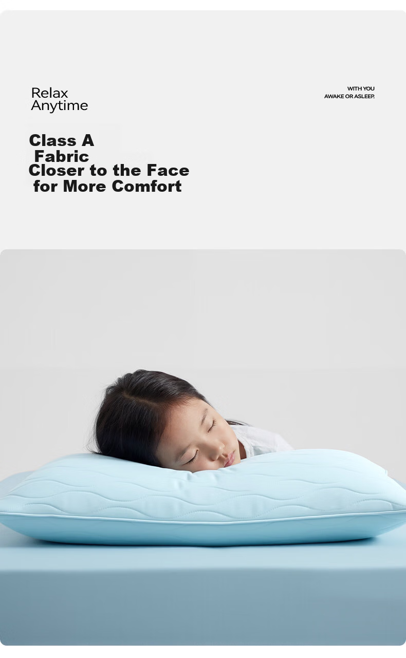 Huishui Huhu Cooling Pillowcase A-Class Antibacterial Mite-Resistant Summer Pair 48*74cm Ice Silk Breathable Solid Color Pillowcases 10