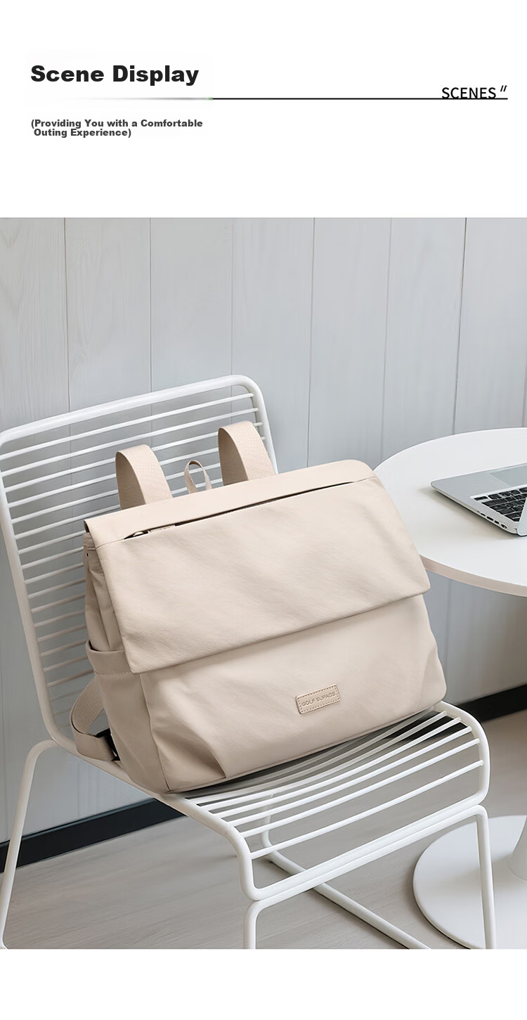 GOLF Casual Women's Backpack 14/16 Inch Laptop Bag Lightweight Shoulder Tote Travel Dual-Use School Bag 24