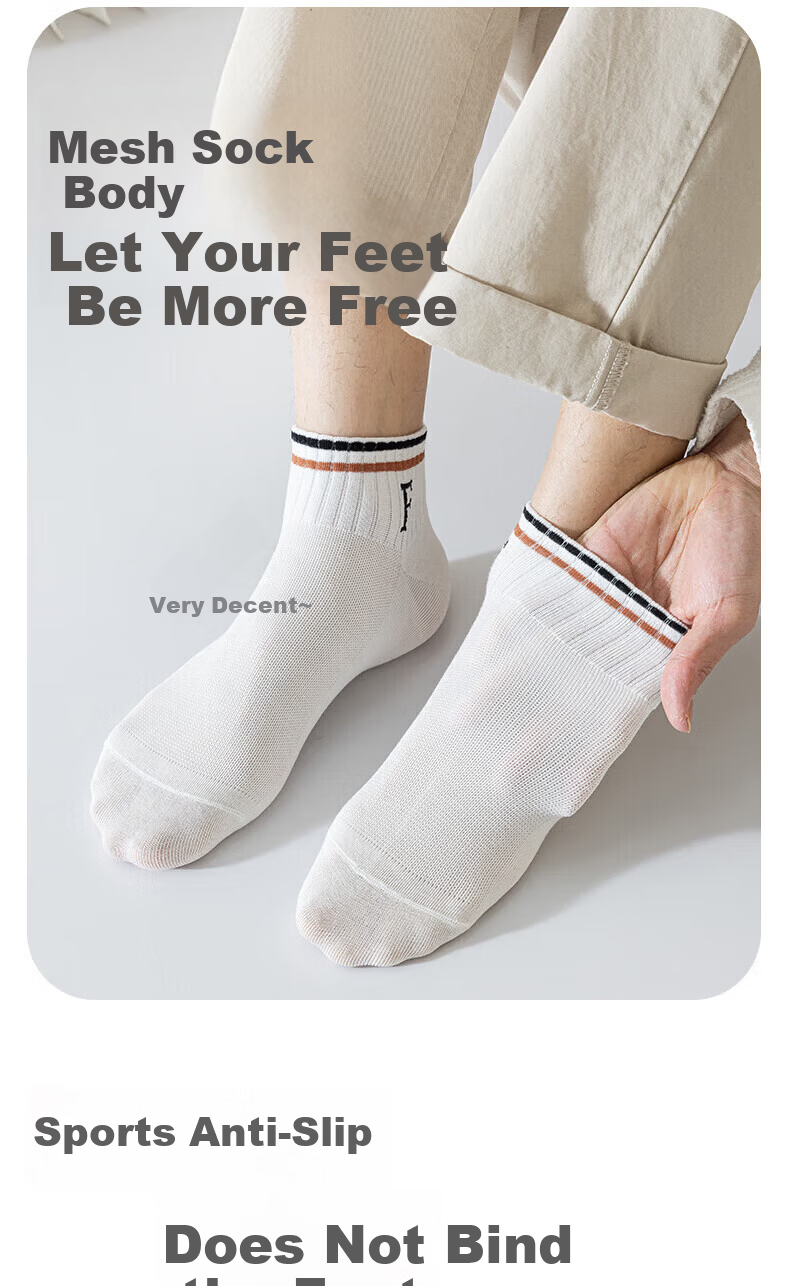 Mian Shisan Men's Short Socks Xinjiang Cotton Spring Summer 10A Antibacterial Deodorant Breathable Youth Trendy Low-Cut Ankle Socks 6 Pairs 4