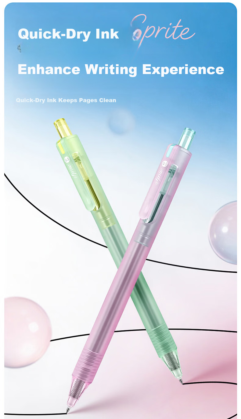 AIHAO Prism High-Value Holographic Retractable Gel Pen 0.5mm ST Tip Student Exam Writing Pen Ins Style Office Supplies Black Ink 6-Pack DGP2701 4