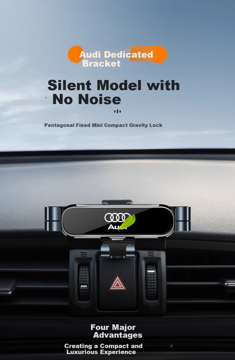 Jihu Moment Car Phone Holder for Audi A6L/A7 Compact Stable Air Vent Mount 1