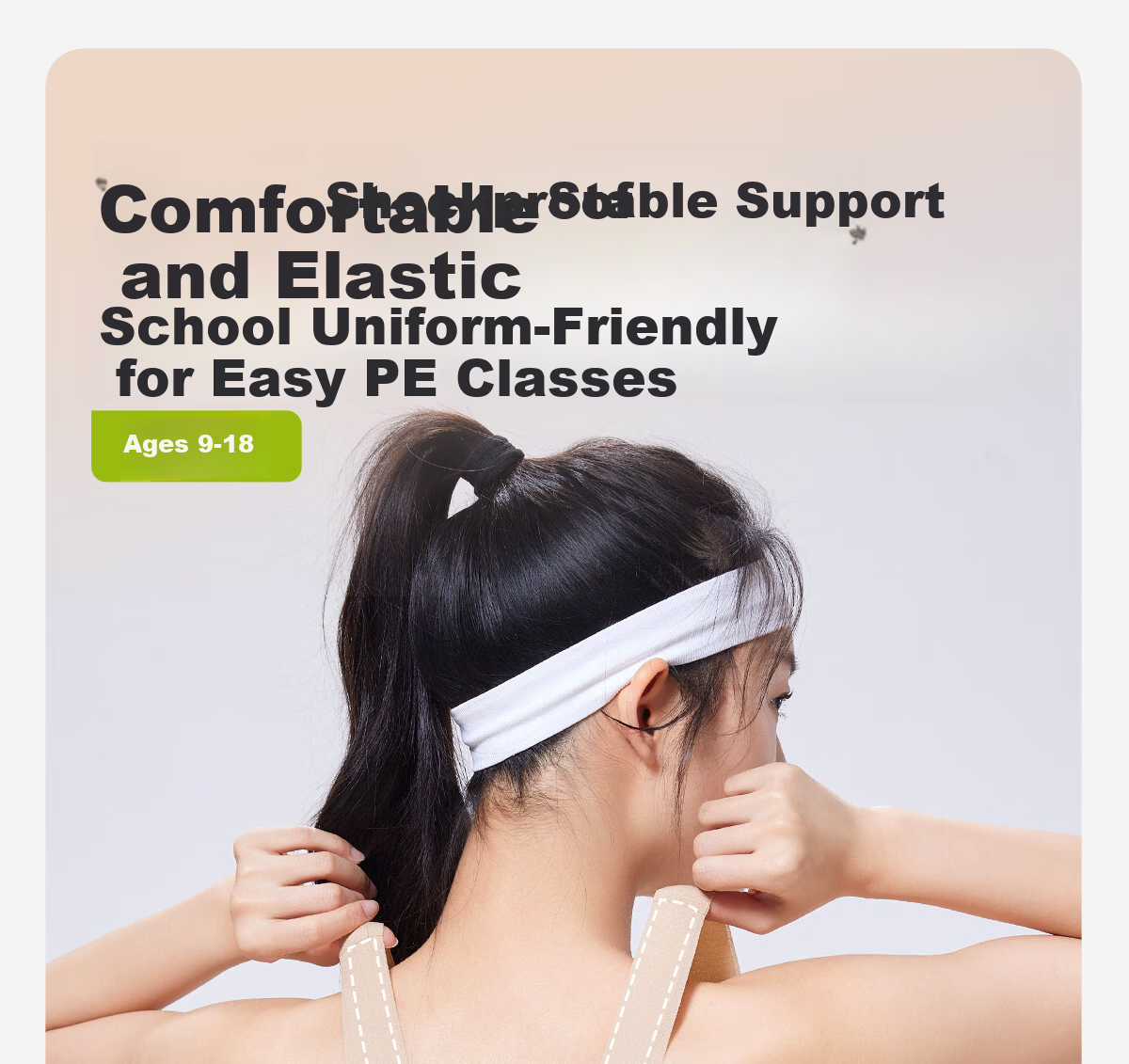 Meishianxuan Developmental Stage Shaping Vest for Middle School and Older Girls, Student Sports Anti-Shock Bra 2