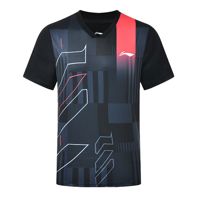 Li-Ning Badminton Shirt for Men And Women, Quick-Dry Cool Competition Top Versatile Sports T-Shirt Team Uniform M