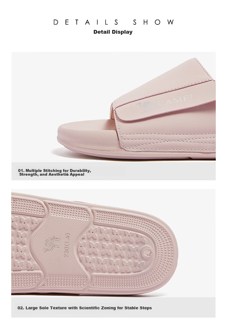 CAMEL Yunfeng Casual Lightweight Breathable Comfortable Versatile Beach Sandals Women L26M504020 Pink Size 37 21