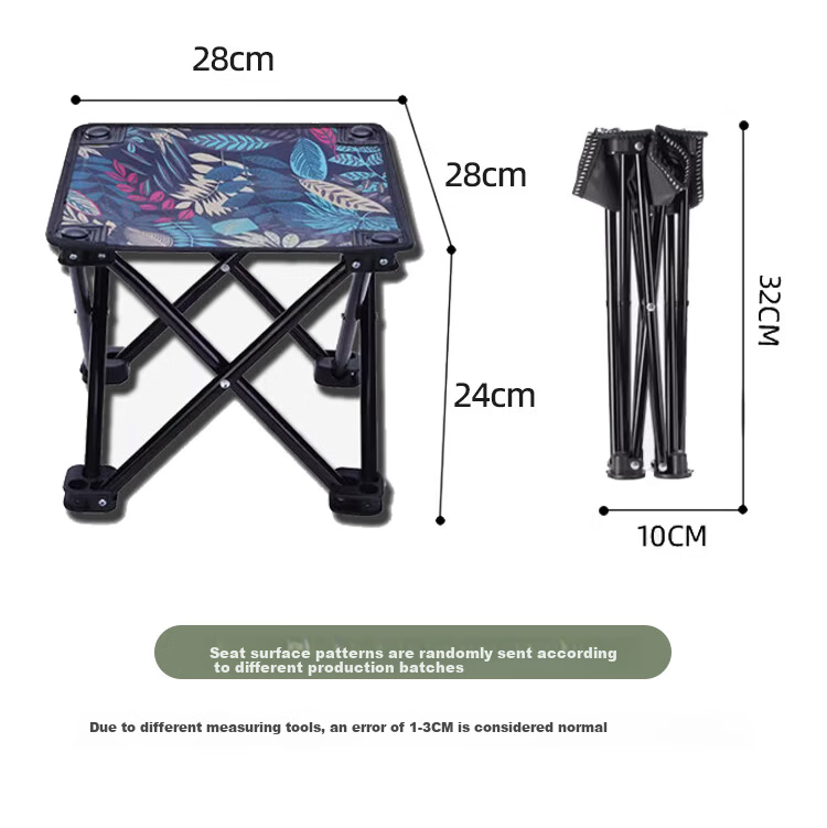 AEY Outdoor Folding Stool Portable Travel Camping BBQ Ultralight Fishing Chair 8