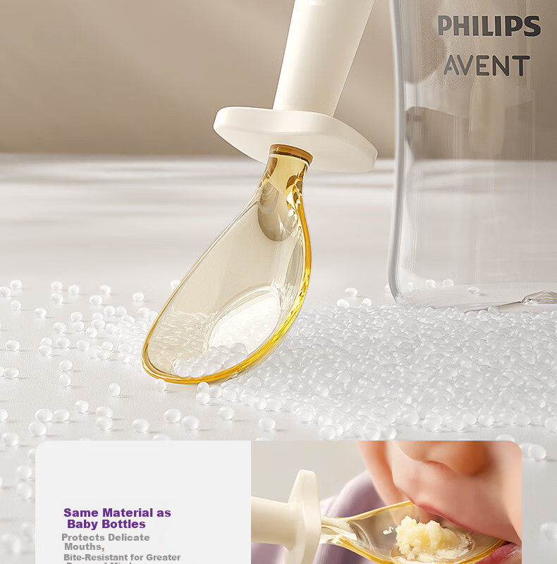 AVENT Philips Baby PPSU Feeding Spoon Toddler Self-Feeding Training Large Bowl Spoon JD Self-Operated 4