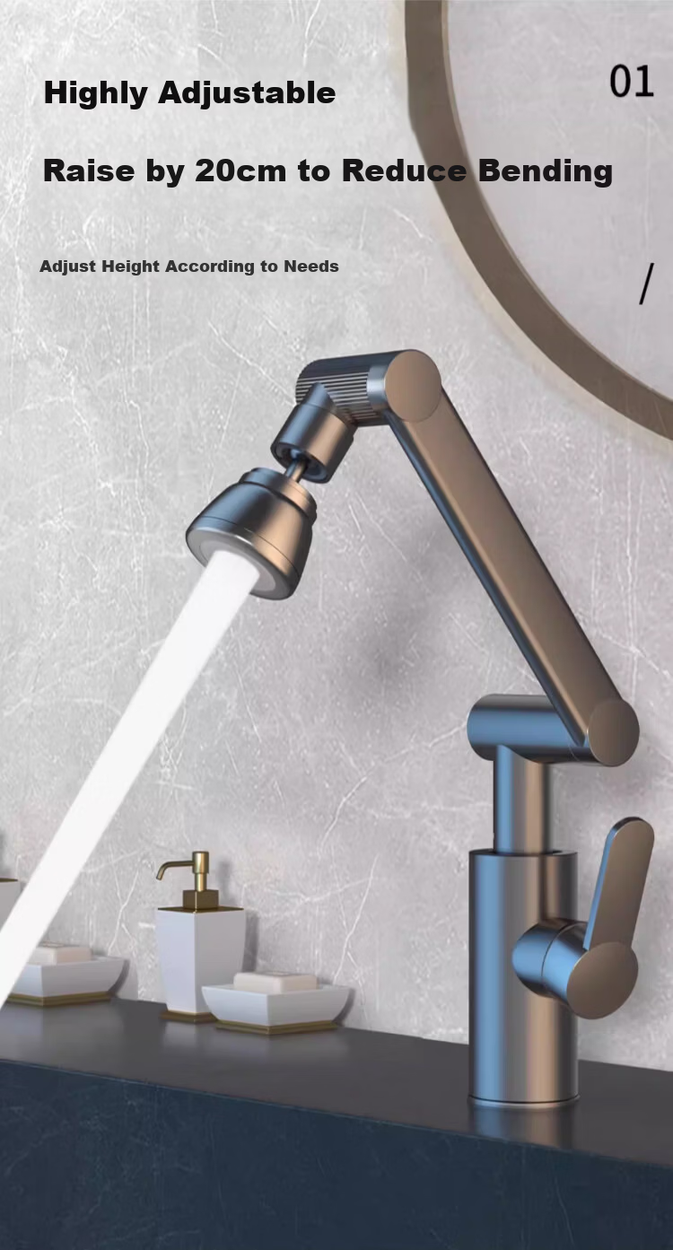 IVORPO German Basin Faucet Bathroom Sink Faucet Washbasin Mixer Hot and Cold Water Two-in-One 3