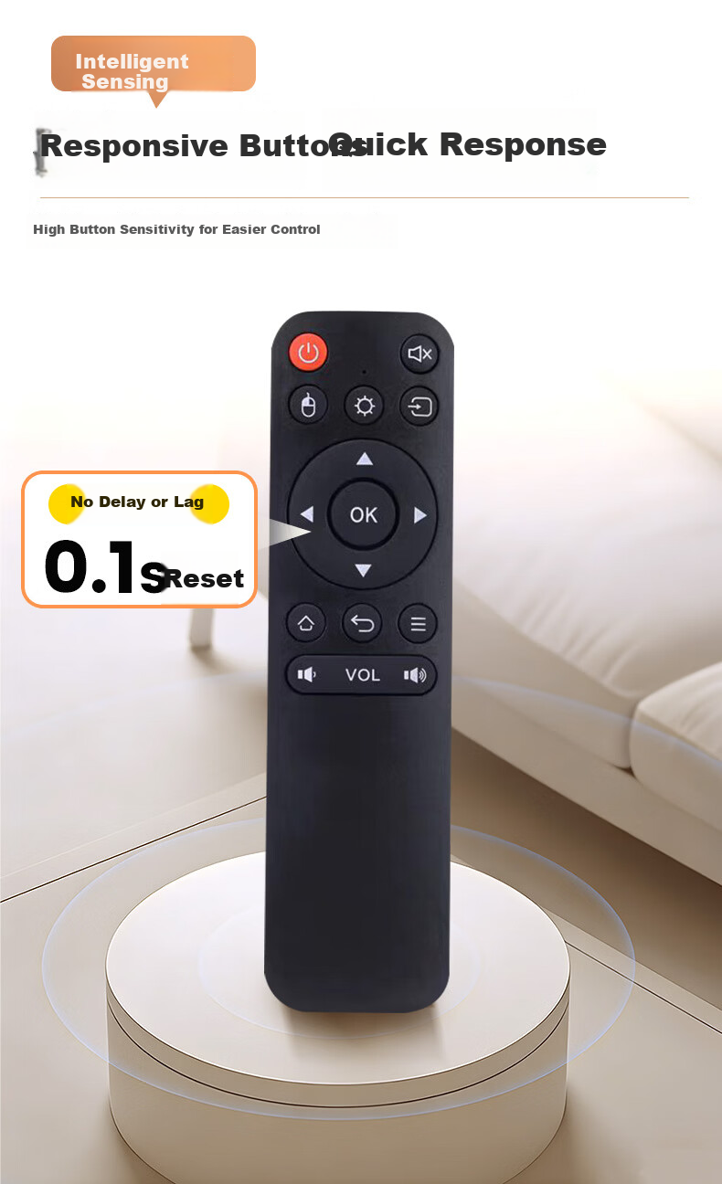 HONGXINDA Bluetooth Voice Remote Control for XGIMI Projector H1/H2/H3/Z4X/Z6X/Z8X/CC Universal Screenless TV Set-Top Box Remote Control 4