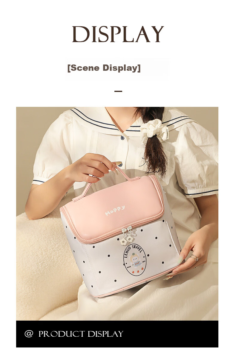 Right Away Large Capacity Makeup Bag for Women 2026 New High-Value Travel Portable Skincare Toiletry Organizer Pouch with Compartments 19
