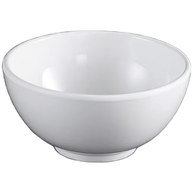 Danshi Zhiyuan Melamine Small White Imitation Porcelain Hot Pot Dipping Sauce Bowl Restaurant Fast Food Plastic Soup Bowl 5.5 Inch Jingcang