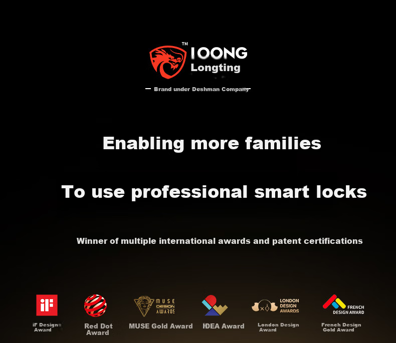 Longting Deschmann Smart Door Lock Fingerprint Password T3 (9% Off in Jiadichao Head Live Room) 1