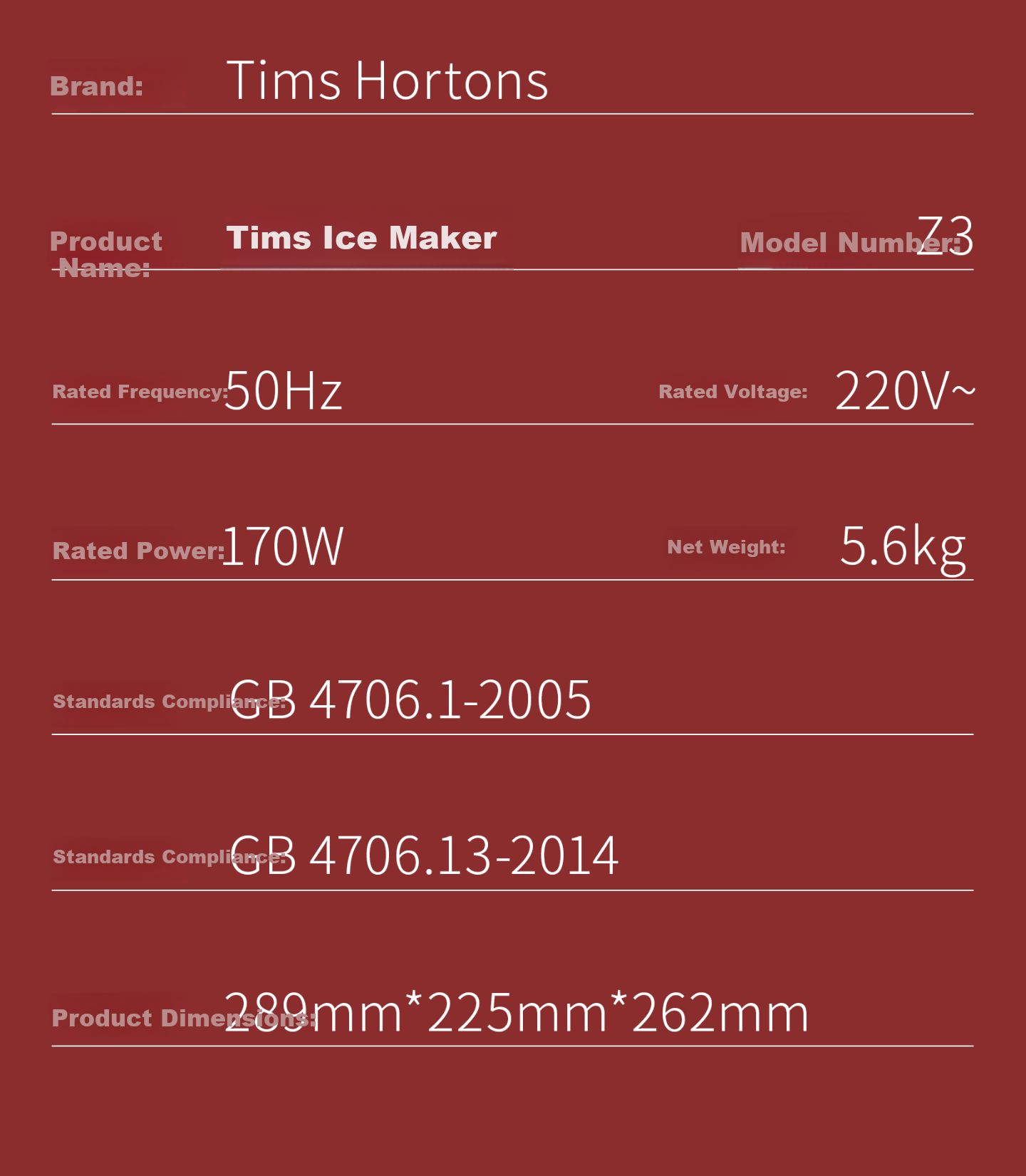 Tim Hortons 【Price Guarantee 618】Tianhao Z3 Home Small Fully Automatic Ice Maker One-Key Cleaning Bullet Ice Adjustable Mini Dormitory Ice Maker Red 36