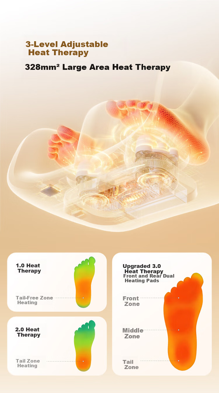 JD Jingzao Leg Massager Calf Massager Airbag Kneading Heat Muscle Relaxation Foot Therapy Machine Practical Birthday Gift for Parents Elders Boyfriend Girlfriend 10