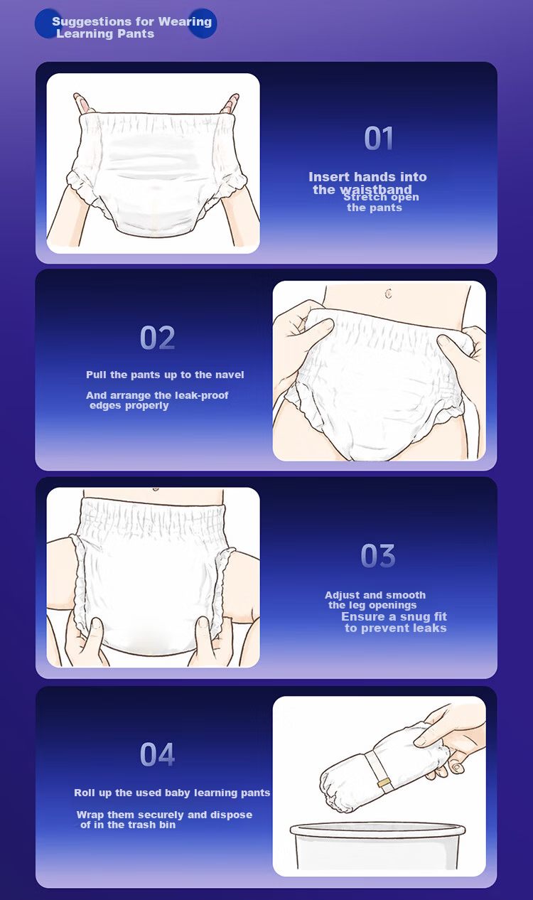 Bubandi Breathable Bubble PLUS Training Pants 4XL 24pcs Ultra-thin Dry Unisex Baby Diapers 29