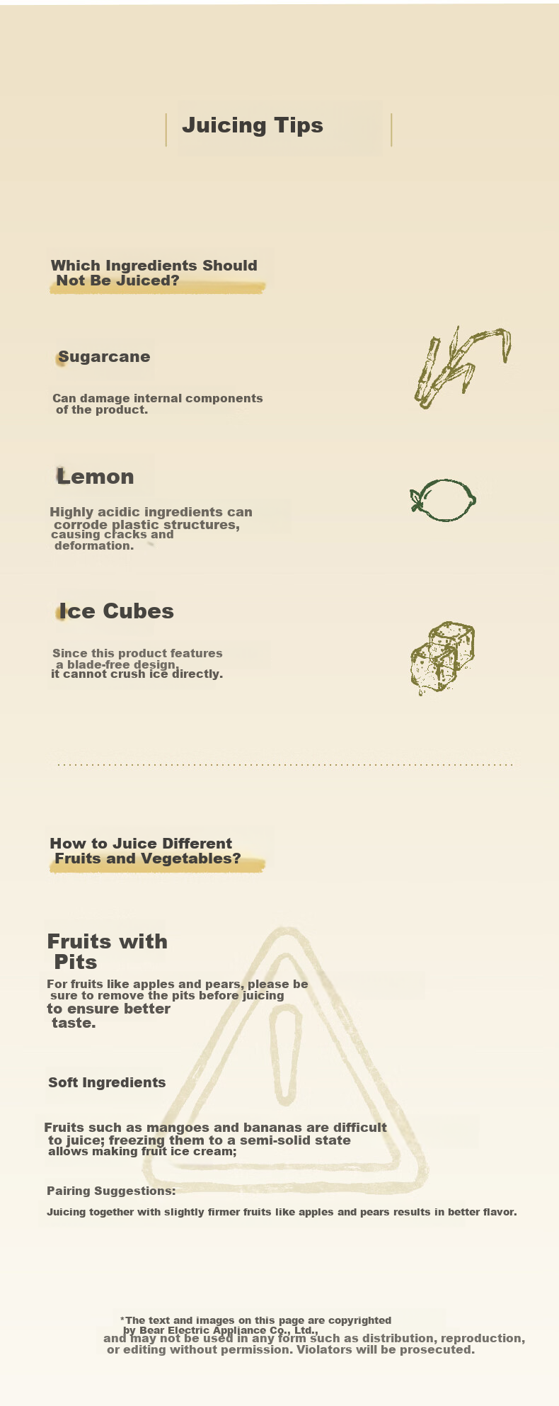 Bear NFC Fully Automatic Three-Stage Juicer Pulp and Juice Separator Multifunctional Electric Household Juice and Fruit Ice Cream Maker YZJ-S02K5 15