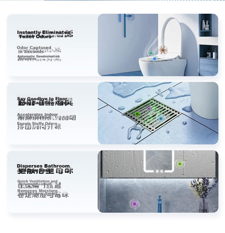 Midea Smart Bathroom Heater White Whale Series Upgraded Sliding Cover Human Sensor Lighting AI Constant Temperature Warm Air Sterilization Deodorization Voice Control P5 15