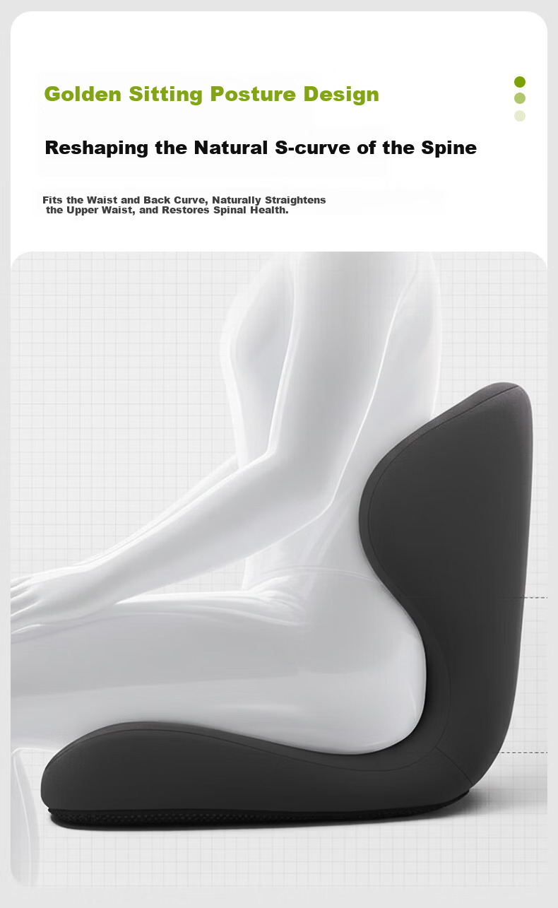 Bubble Waist Support Ergonomic Lumbar Cushion Integrated Backrest Office Chair Seat Pad Long Sitting Essential Father's Day Gift 8