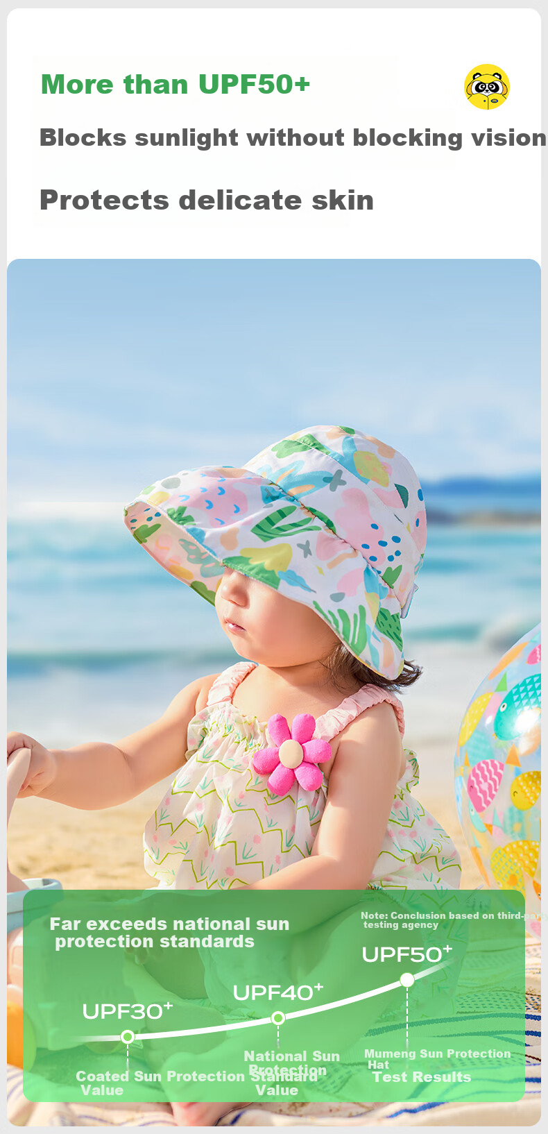 Mumeng Baby Sun Hat UV Protection Boys Girls Children's Sun Cap Bread Chocolate 8