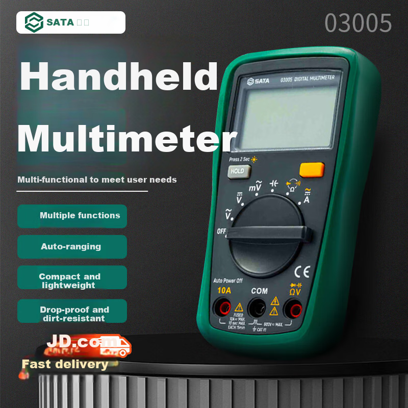SATA 03005 Handheld Multimeter Digital Clamp Meter Capacitance Resistance Voltage Tester