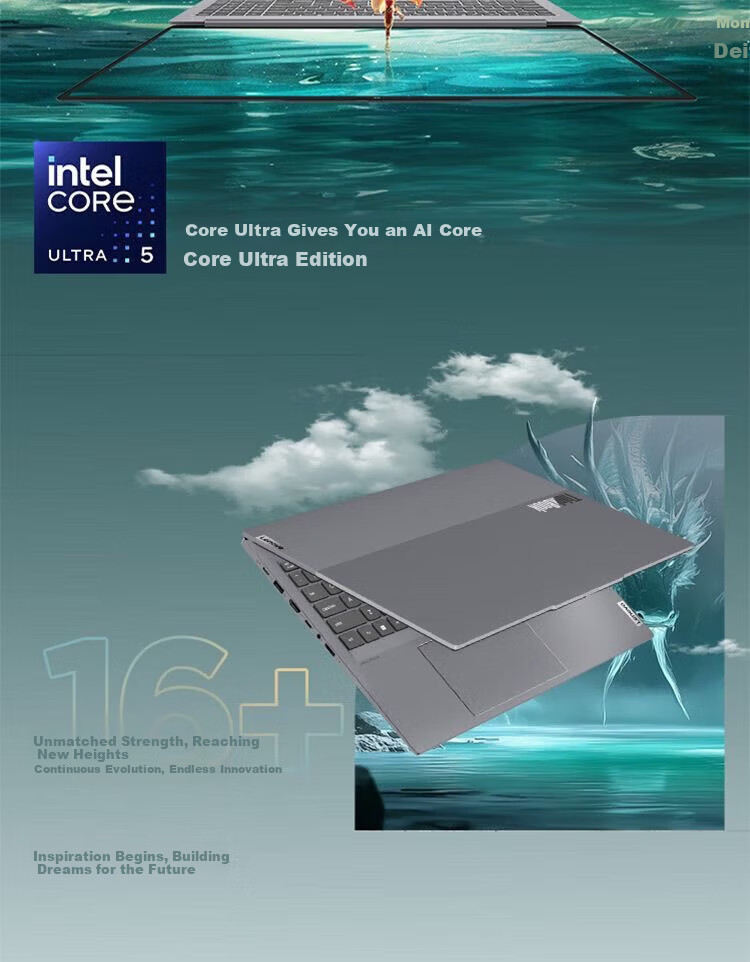 Lenovo ThinkBook 16+ Core i7 High-Performance Lightweight Business Gaming Laptop UItra5-225H 32GB RAM 1TB SSD 3.2K Display 2