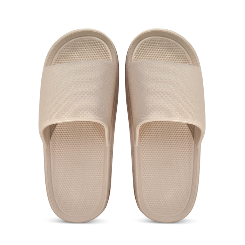 Limi Men's Bathroom Non-Slip Thick Sole Couple Home Slippers Odorless Wearable Khaki