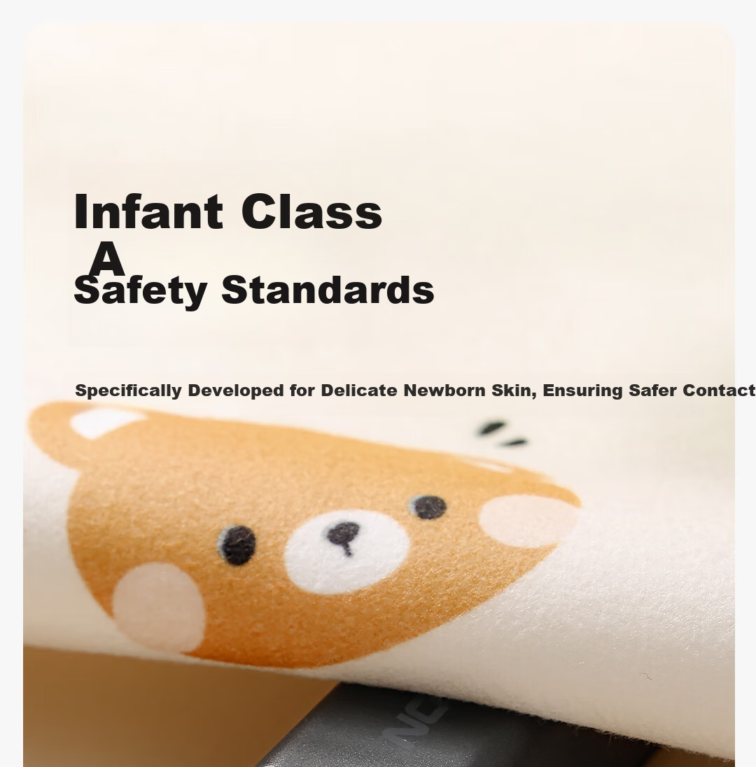 Tongkui Baby Waterproof Washable Breathable Antibacterial Large Urine Pad for Children 70x100cm 2pcs Panda Elephant Design 13