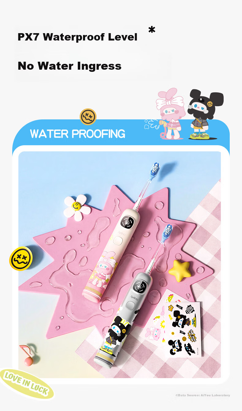 ApiYoo AiYou P9-F Kids Electric Toothbrush for Children and Teens Ages 9-18, Voice Leak-Proof Reminder, Sonic Vibration, Birthday and Children's Day Gift 14
