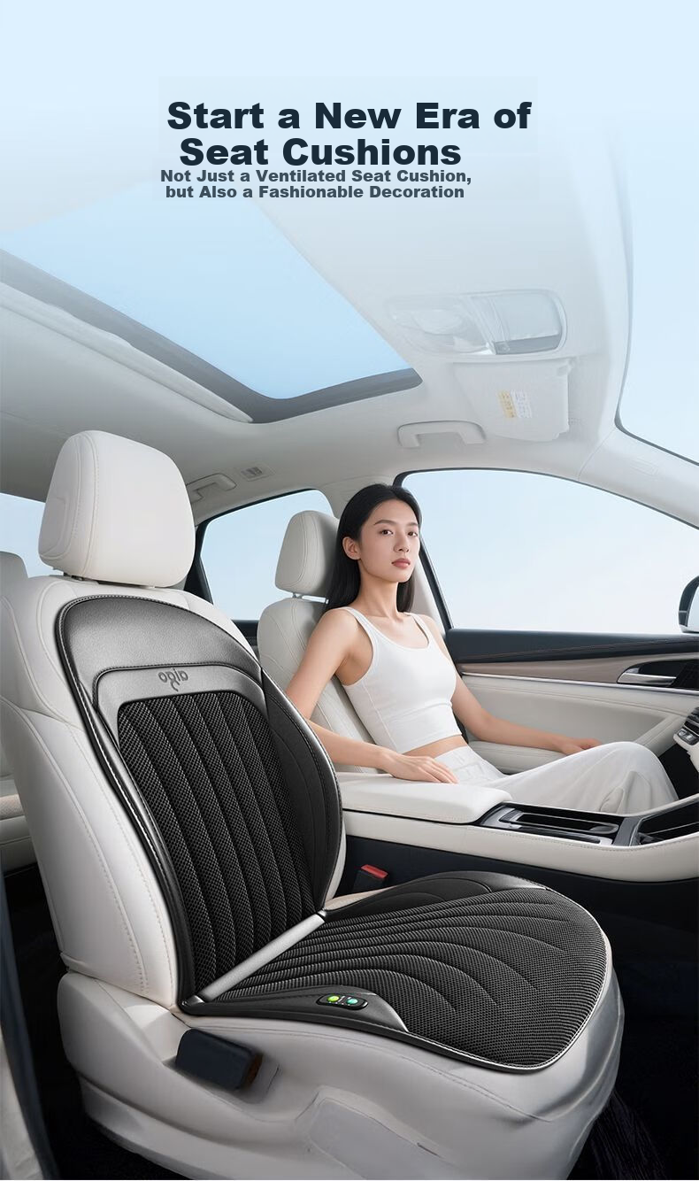 Digalun Car Ventilated Seat Cushion Summer Aigo Patriot Seat Cooling Ice Silk Breathable Massage Cushion 15