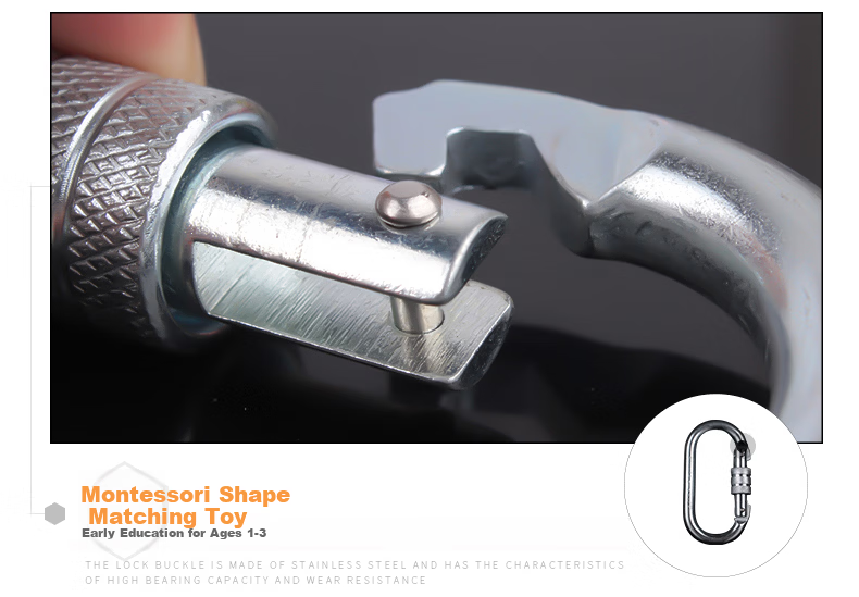 Gorm Outdoor Climbing O-Shaped Main Lock 25kN Steel Carabiner GM908 7
