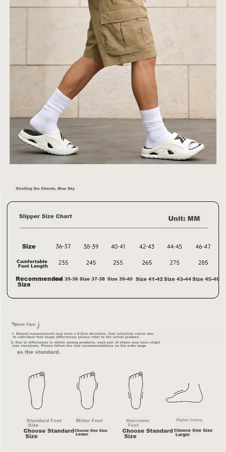 AILAIJIA Men's Outdoor Sports Slippers Soft and Elastic Summer Home and Outdoor Slippers Light Arch White Size 40-41 8