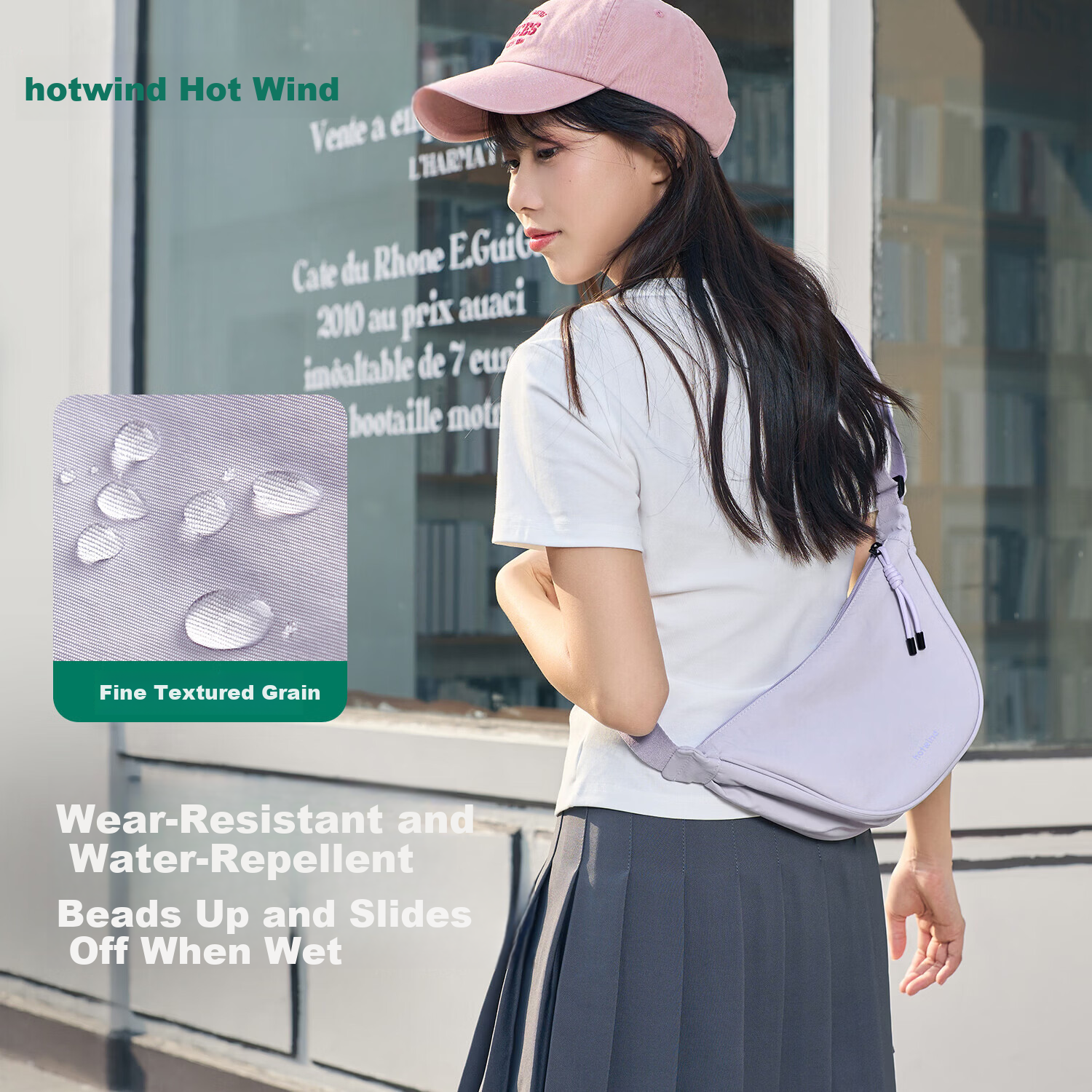 Hotwind Women's Bag Crossbody Dumpling Bag Waist Bag Phone Bag Small Shoulder Bag Lightweight Sports High-Value 2026 New Model
