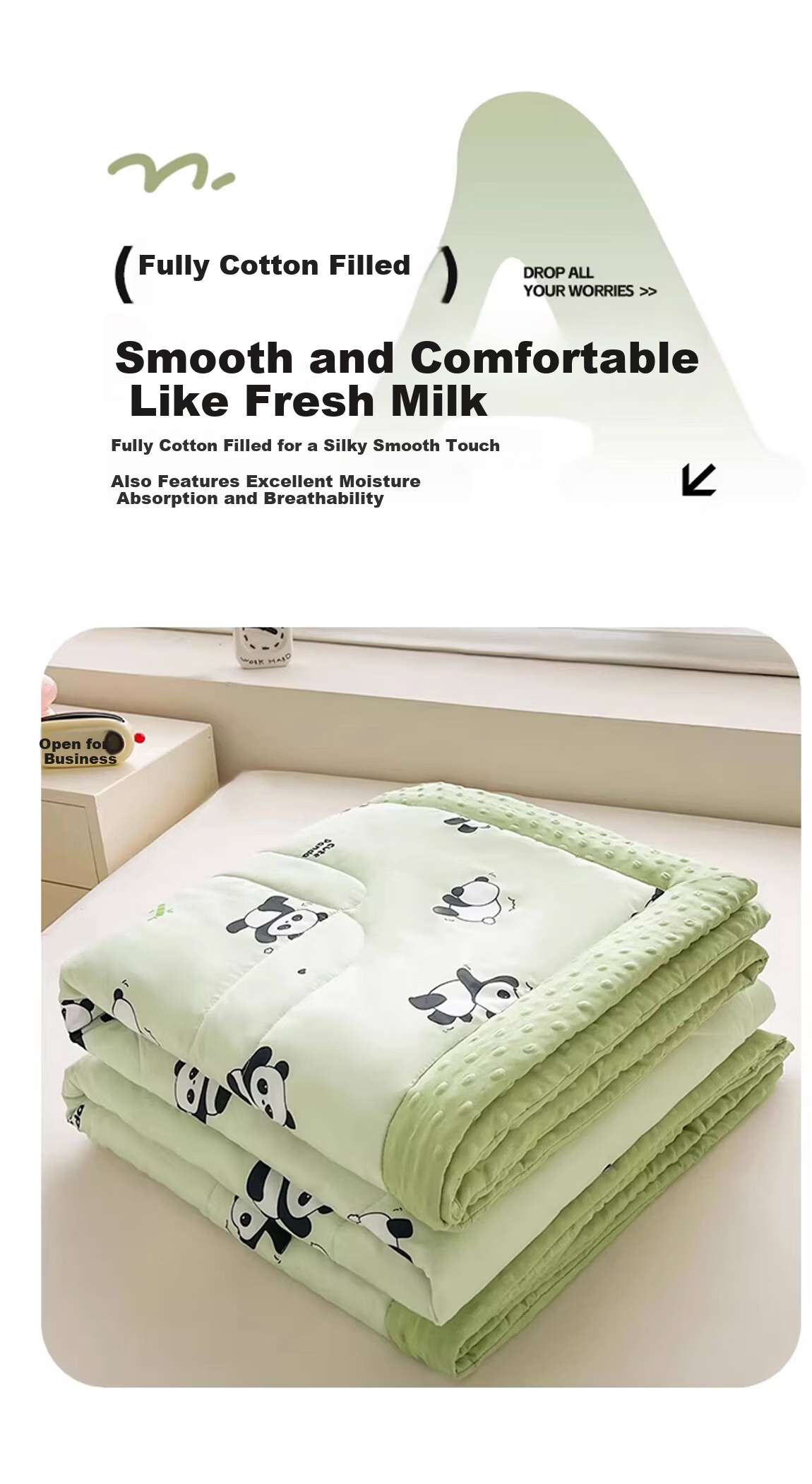 J.Sir Class A Baby-Grade Summer Cooling Quilt Air Conditioning Blanket Machine Washable Single Double Student Dormitory Children 9
