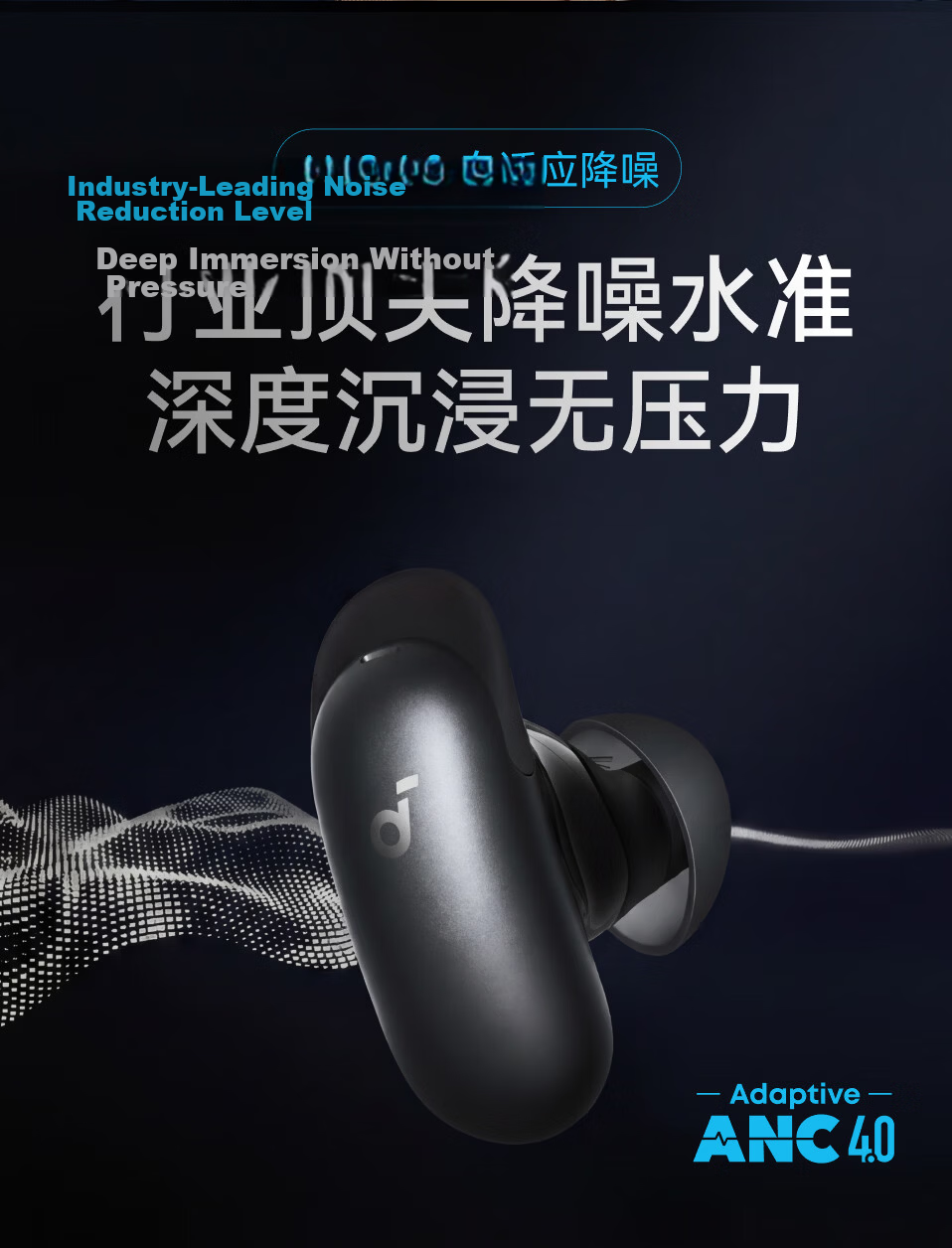 SoundCore Pro Noise Cancelling Wireless Earphones - Guinness World Record Certified, Clear Calls, AI Sound Restoration, Dolby Audio, Glacier Blue 16
