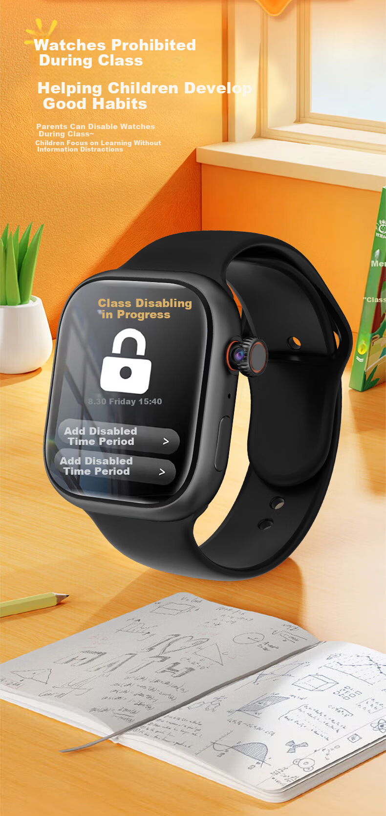 HAOXUEXI Huaqiangbei Smartwatch Multifunctional 5G Full Network Adult and Kids Eye Protection Phone Watch for Primary and Middle School Students 13